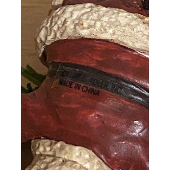 Set of 2 Vintage Kurt Adler Santa Mouse Christmas Tree Ornaments With Garland - Picture 7 of 8